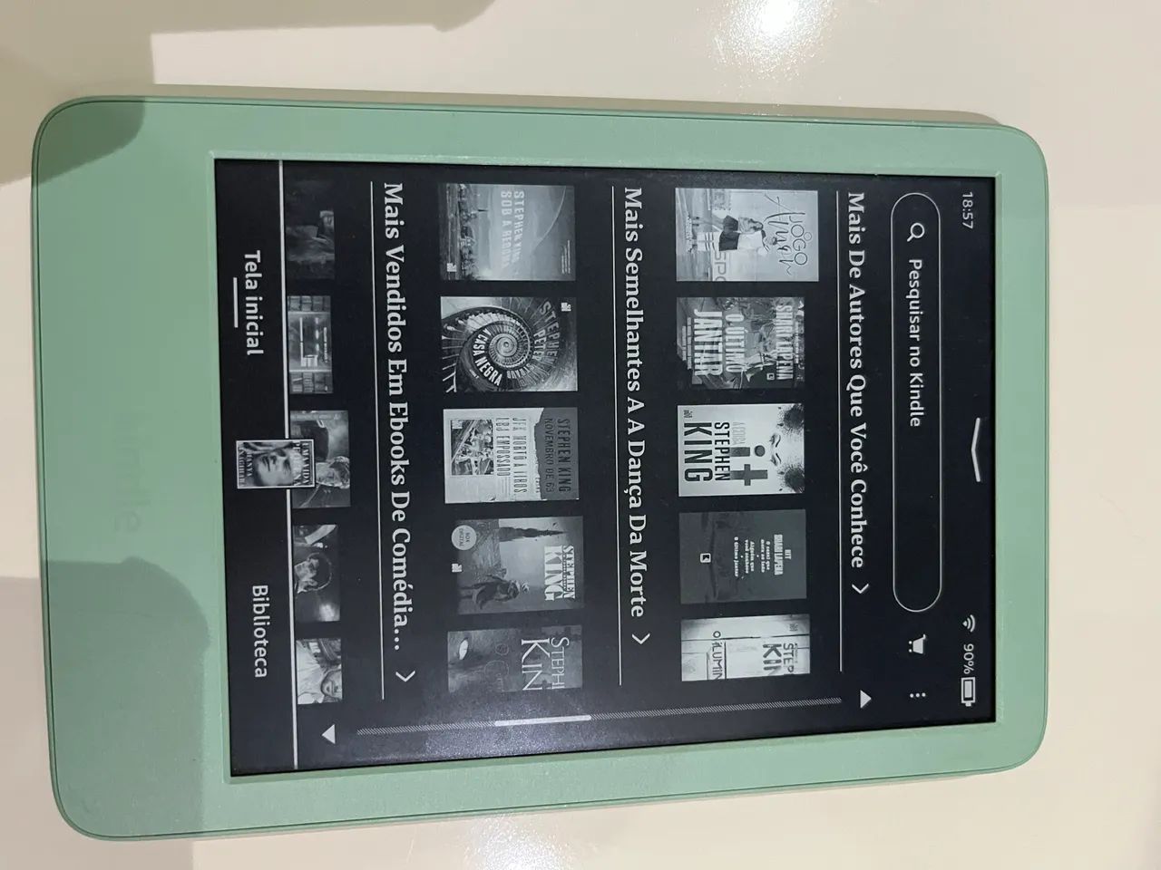 Kindle 16gb com tela antirreflexo cor verde  