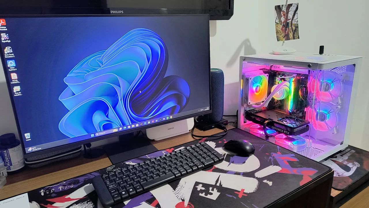 Pc gamer Rtx 4060 8G c/tela ultra gear 27 144hz - Foto 3