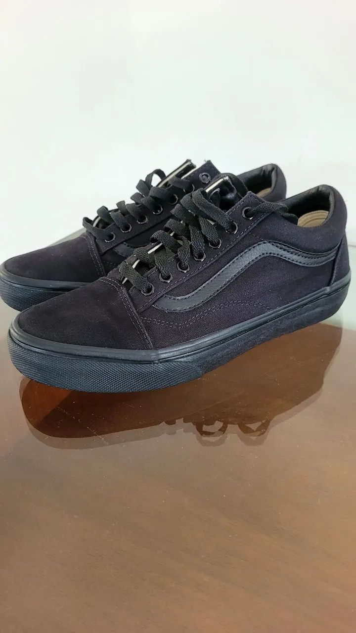 Tênis Vans original mod. Old Skool Black Black - n. 37 - Foto 2