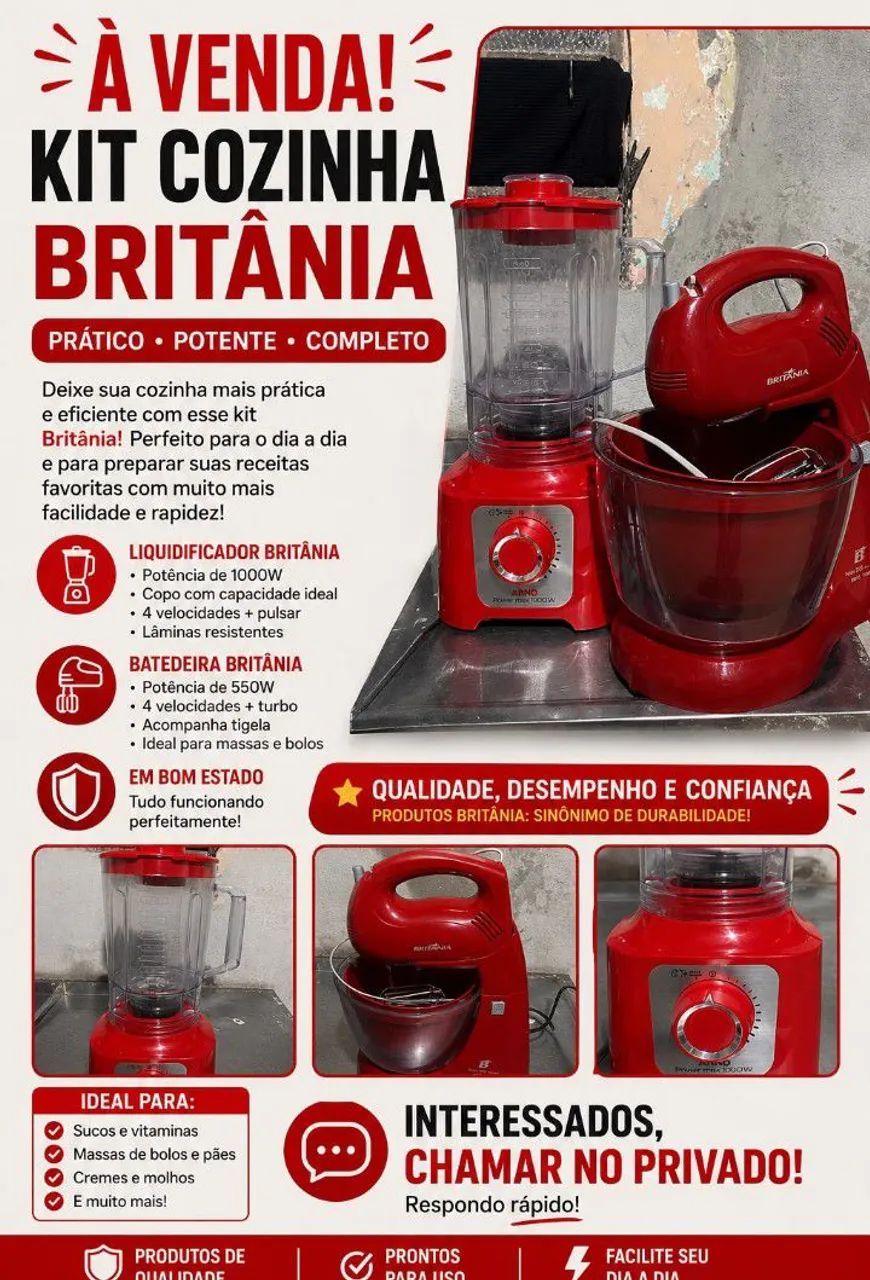 LIQUIDIFICADOR E BATEDEIRA