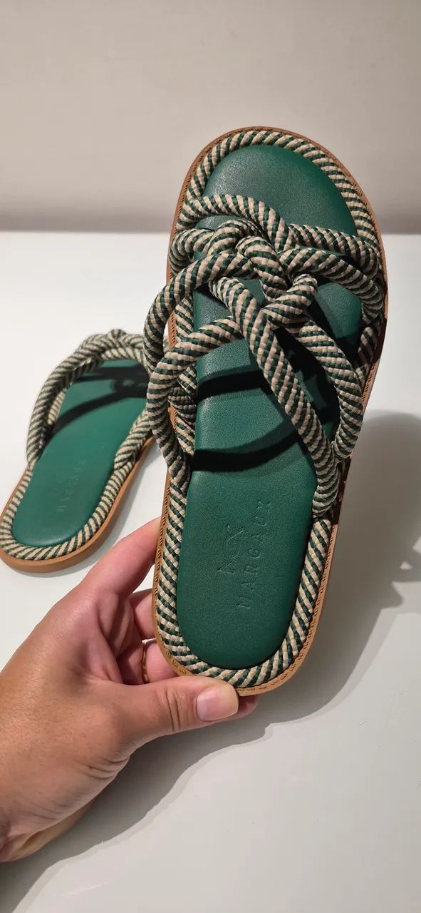 Sandália verde Margaux 36