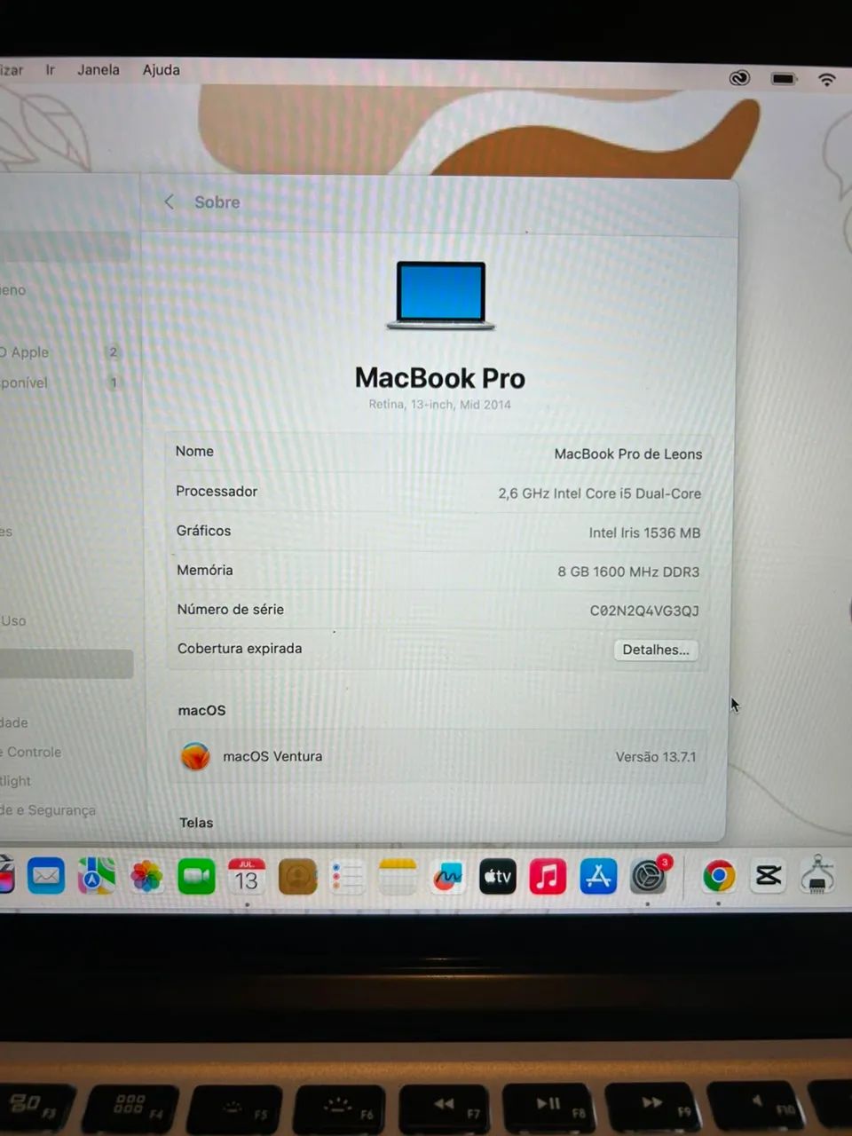 Macbook pro 13 2014 i5 zerado - Foto 5