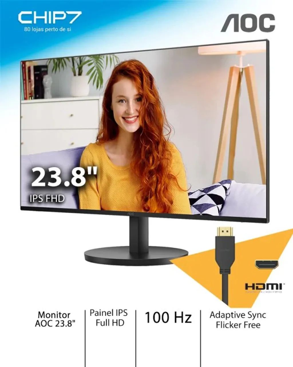 Monitor 23.8 polegadas gamer