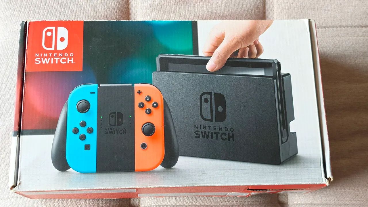 Caixa Vazia Nintendo Switch. Bom estado 