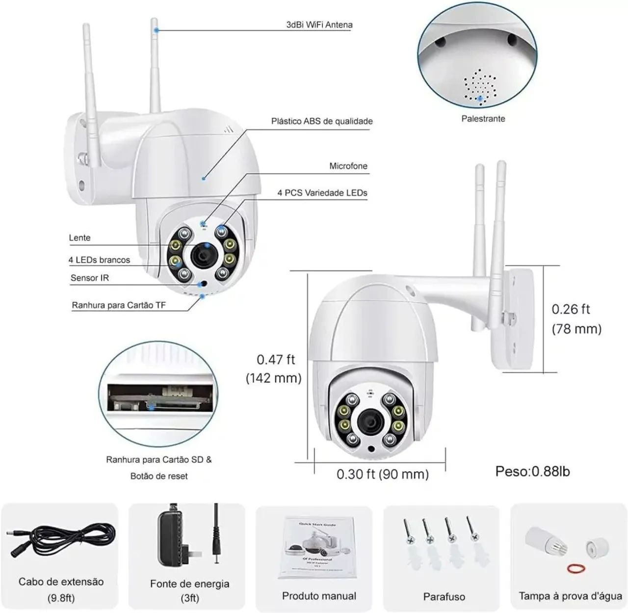Câmera Ip MAXTOP 2 Antenas Segurança Externa - Foto 2