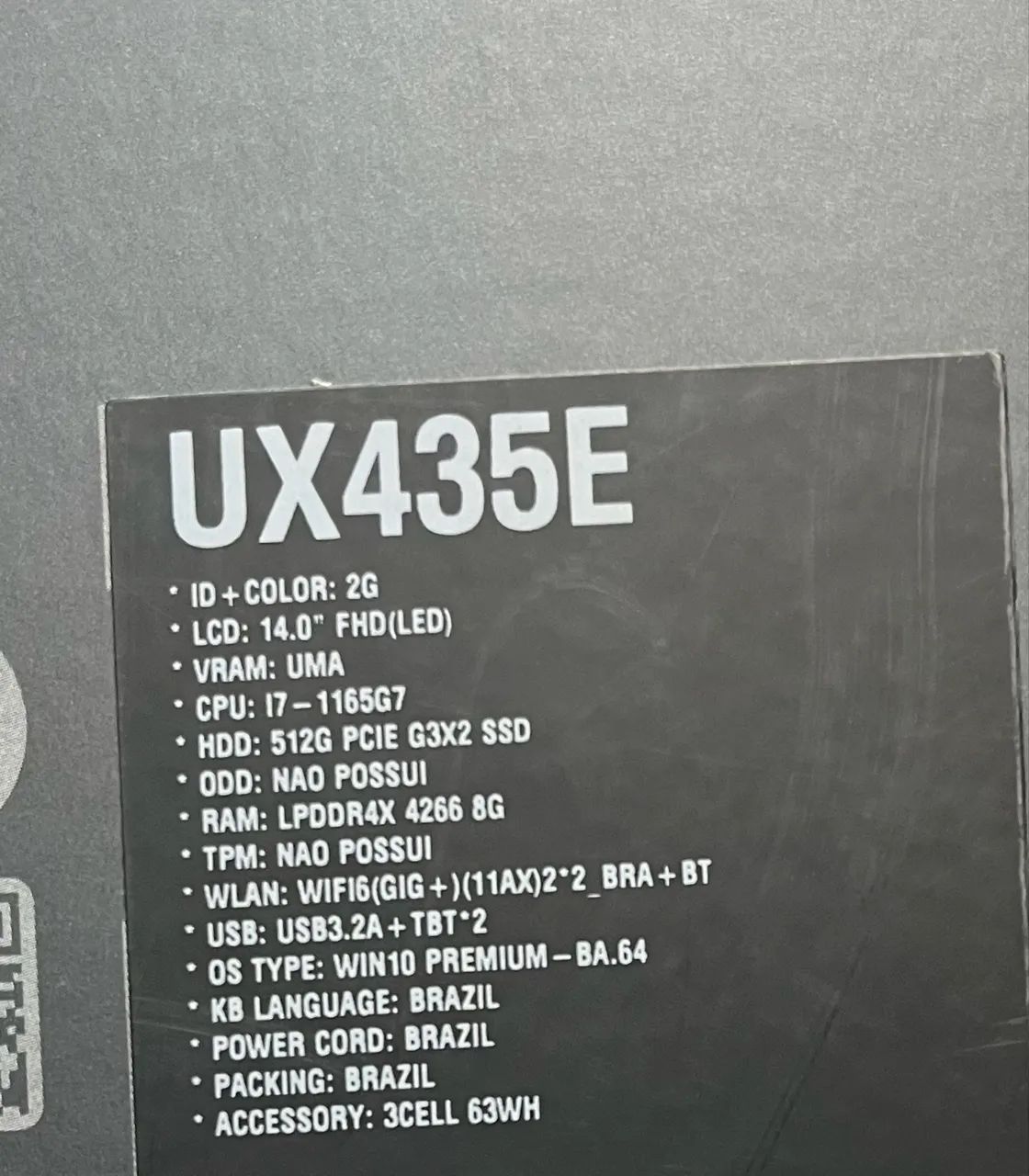 Notebook ASUS Zenbook UX435E core i7 - Foto 3