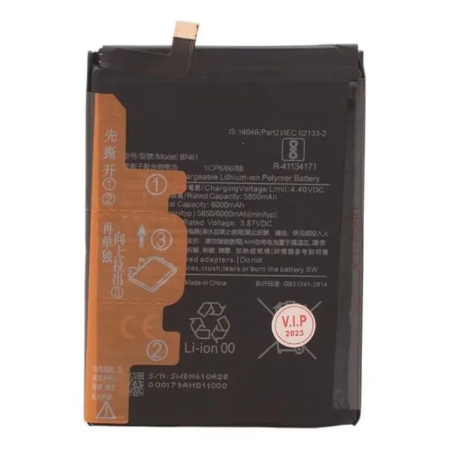 Baterria modelo compatível BN61 para Xiaomi Poco X3 X3 Pro