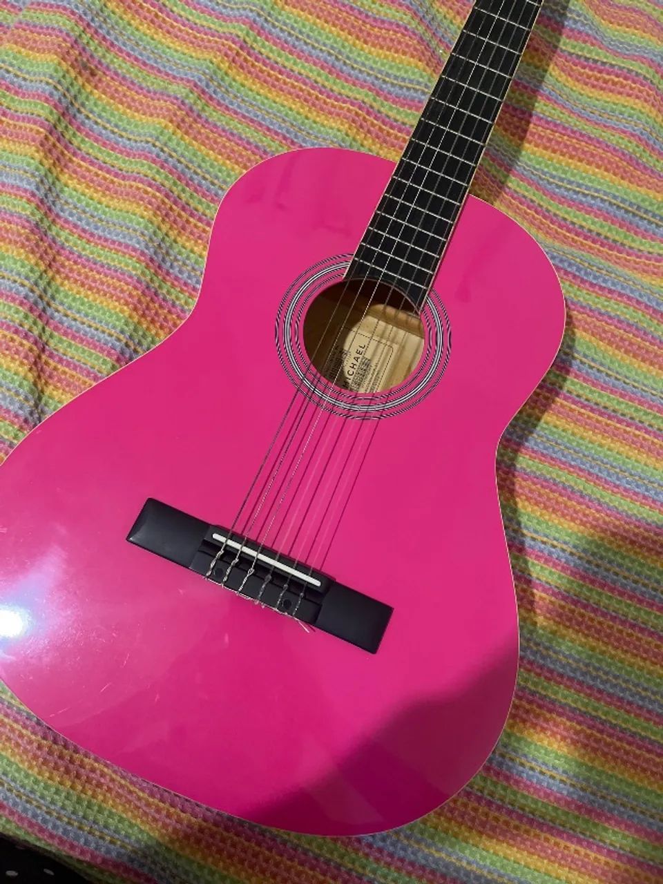 Violão Rosa Michael Nunca usado  - Foto 4