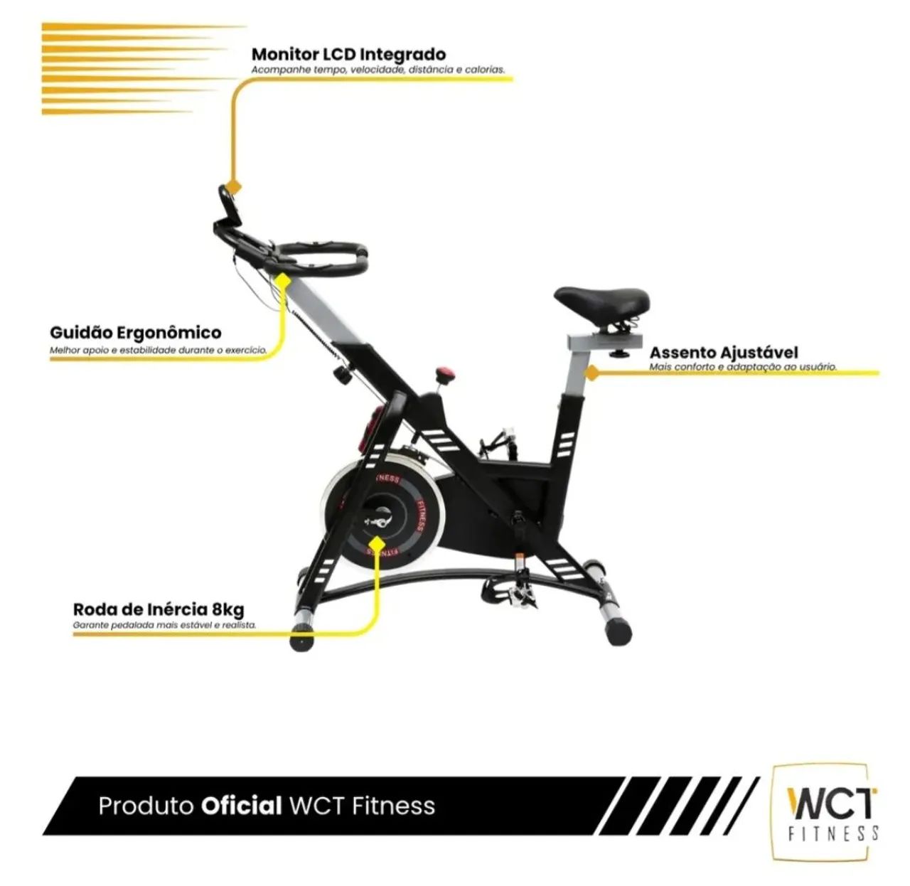 BICICLETA SPINNING 8KG WCT - Foto 5
