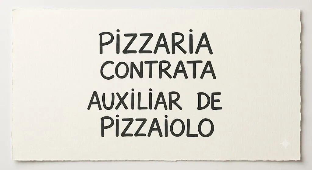 Auxiliar de pizzaolo 