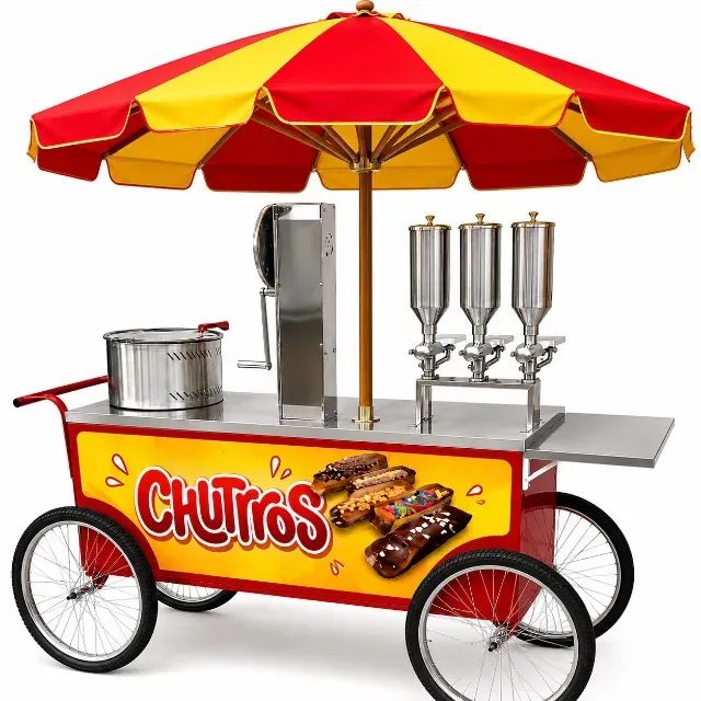 Carrinho de churros novo direto da fábrica carro gourmet em promoção