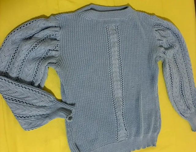 Blusa frio trico céu P - Foto 2