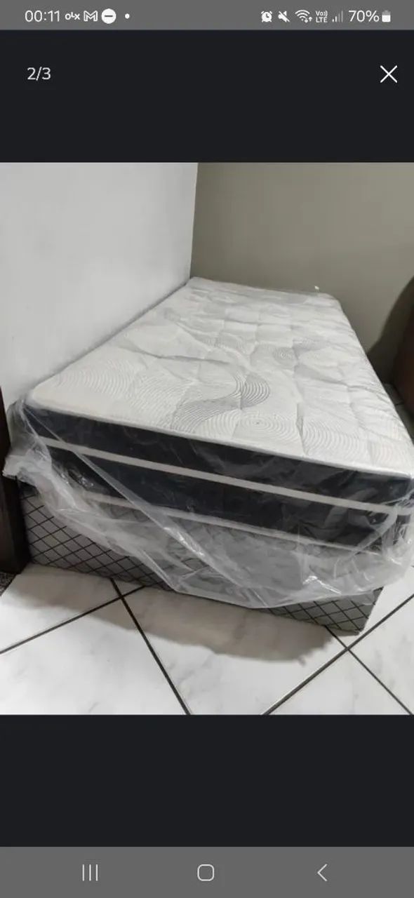 Vendo cama box nova de solteiro 