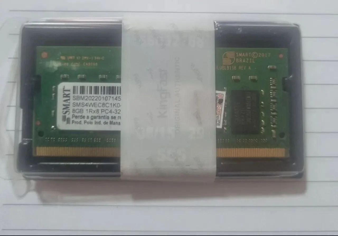 Memória ddr4 8gb 3200 notebook nova 