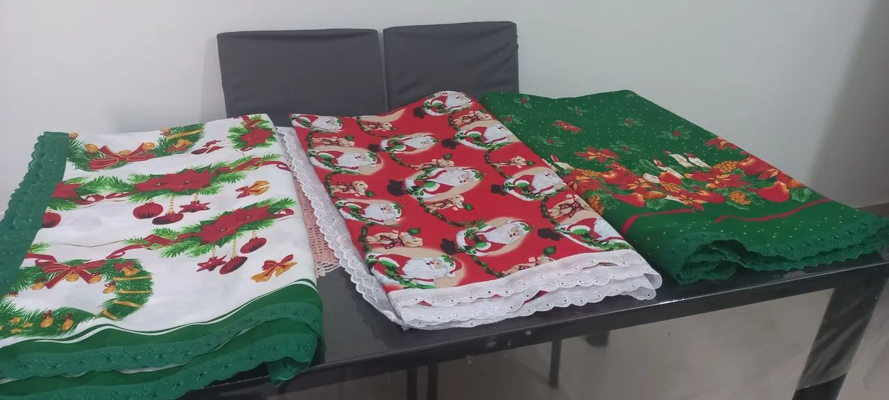Toalhas de mesas variadas, inclusive para o Natal. - Foto 3