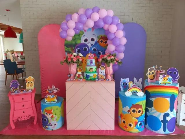 Decoração Temática Mesas Temáticas Pegue e Monte Infantil 15 anos Casamento - Foto 3