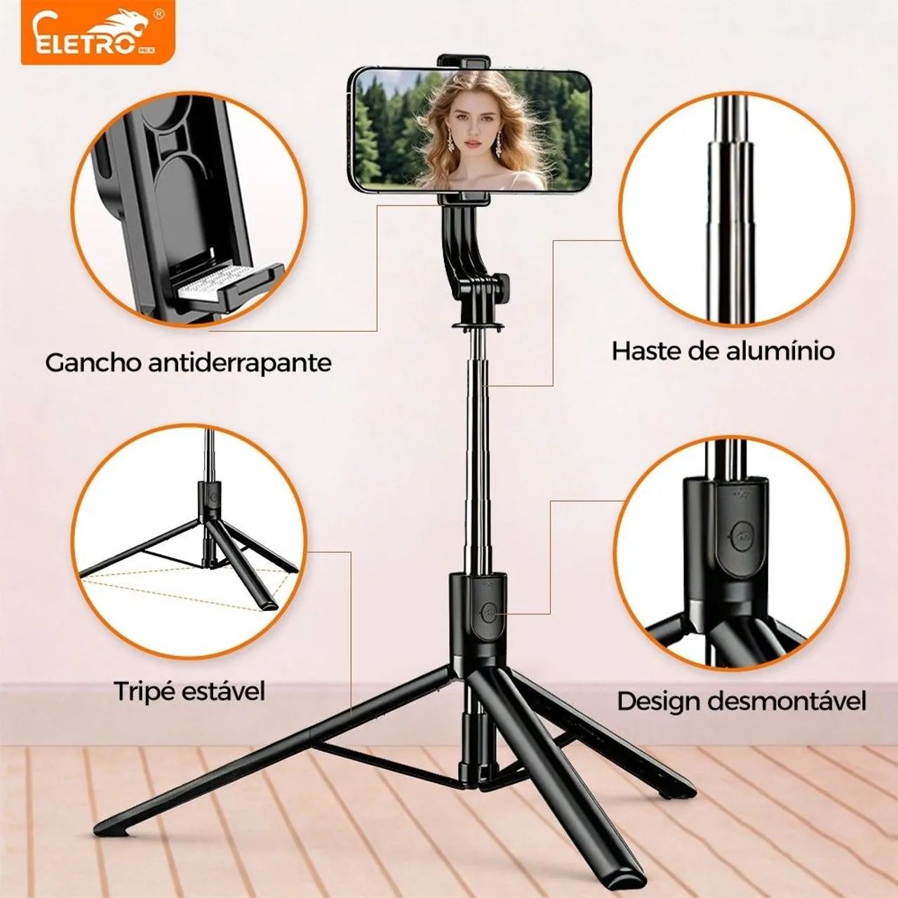 Tripe profissional para celular ? https://s.shopee.com.br/5VTwtx2ra4 - Foto 2