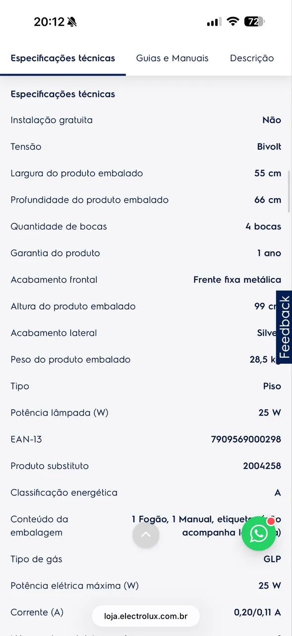 fogao 4 bocas electrolux - Foto 4