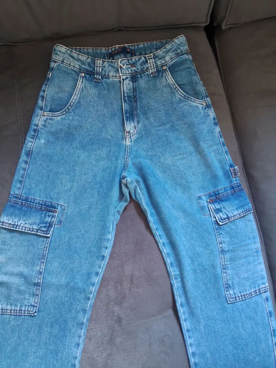 Calça Jeans Cargo - Foto 4