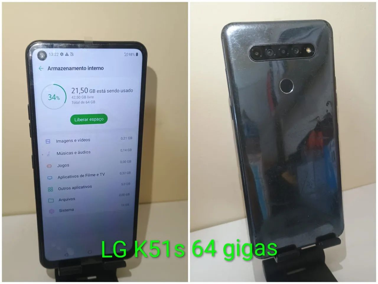 Celular LG k51s 64 gigas