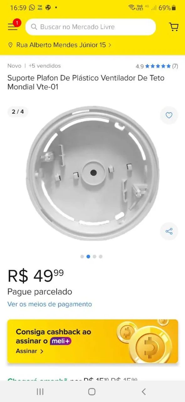Ventilador de teto  - Foto 3