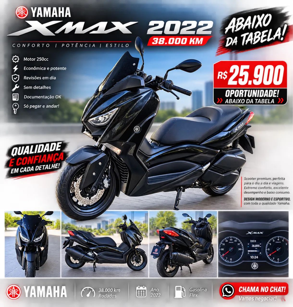 Xmaxx 2022 250 ABS Darth Vader 