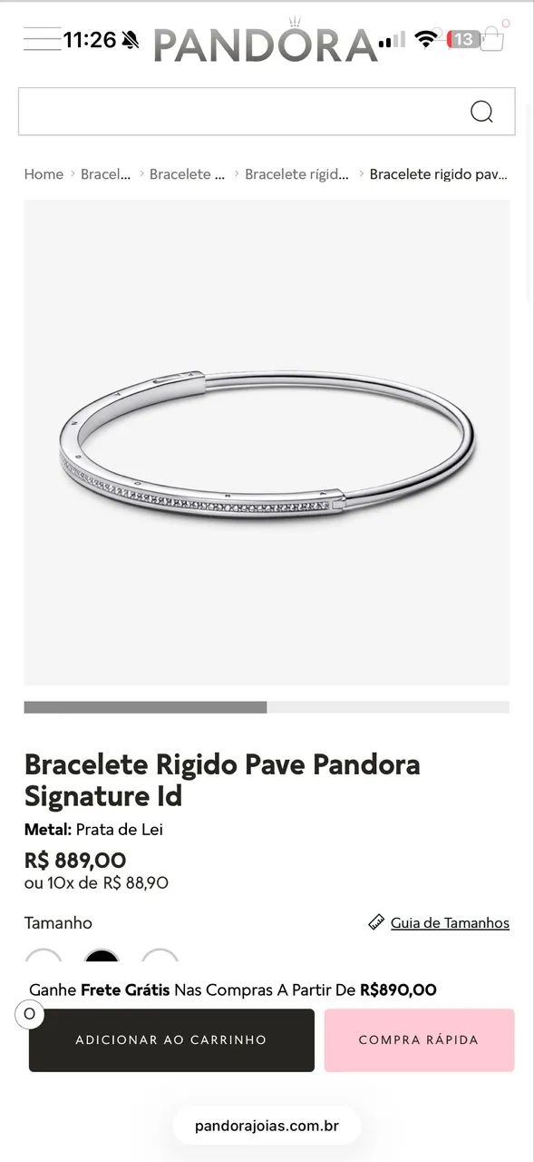 Pulseira Pandora ORIGINAL NF  - Foto 2