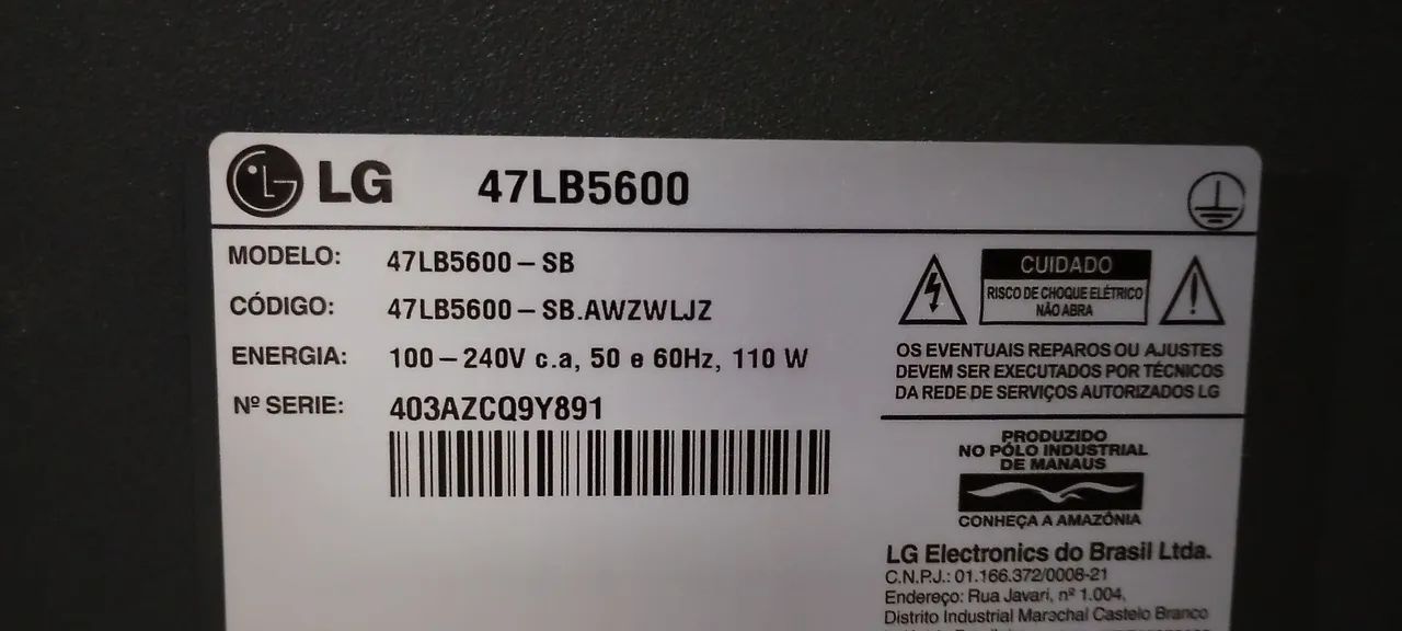 Smart TV LG 47" - com defeito! - Foto 2