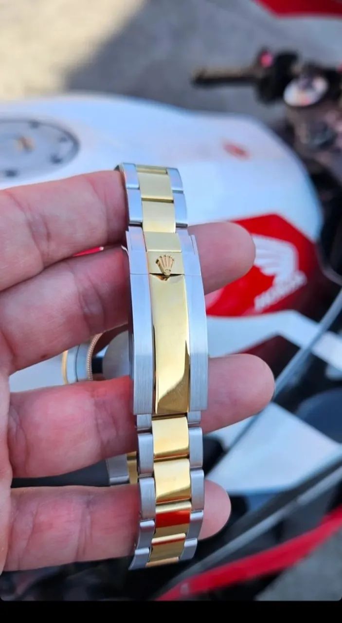Relógio ROLEX SUBMARINER MISTO COM DOURADO (AUTOMÁTICO) - Foto 4
