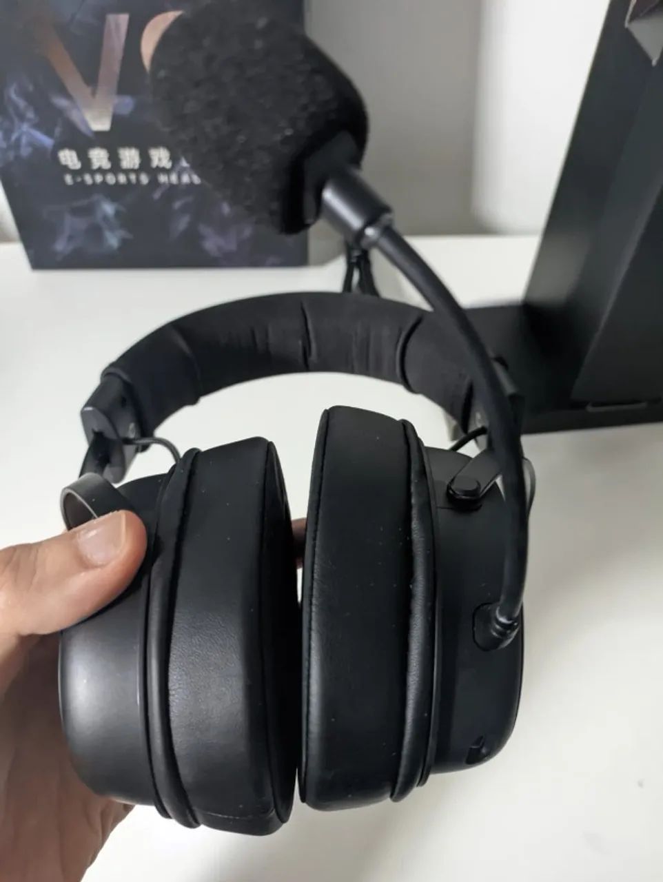 Headset Gamer MCHOSE V9 Pro + Almofadas de Tecido  - Foto 4