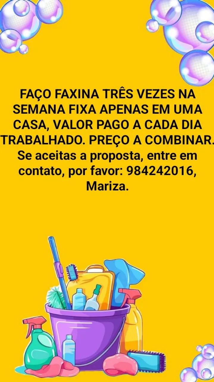 Faxina.