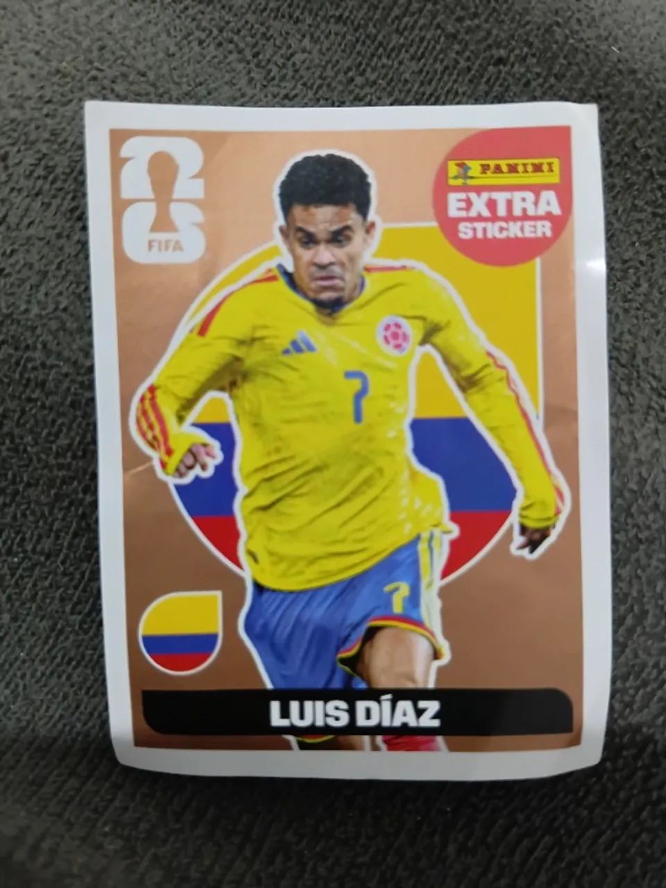 Extra Sticker Fifa World Cup 2026 - Luis Diaz Bronze