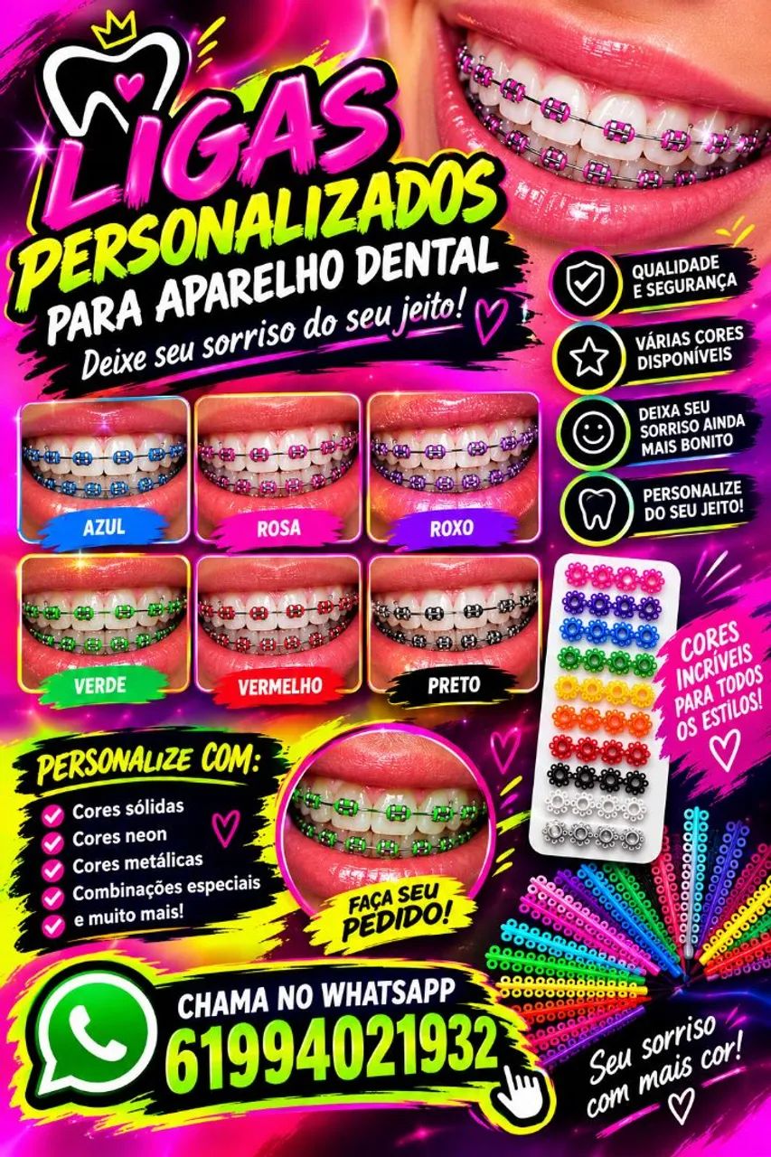 borrachas de aparelho dental 