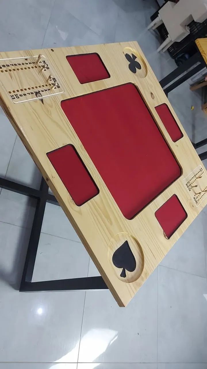 Mesa de carteado com tecido - Foto 2