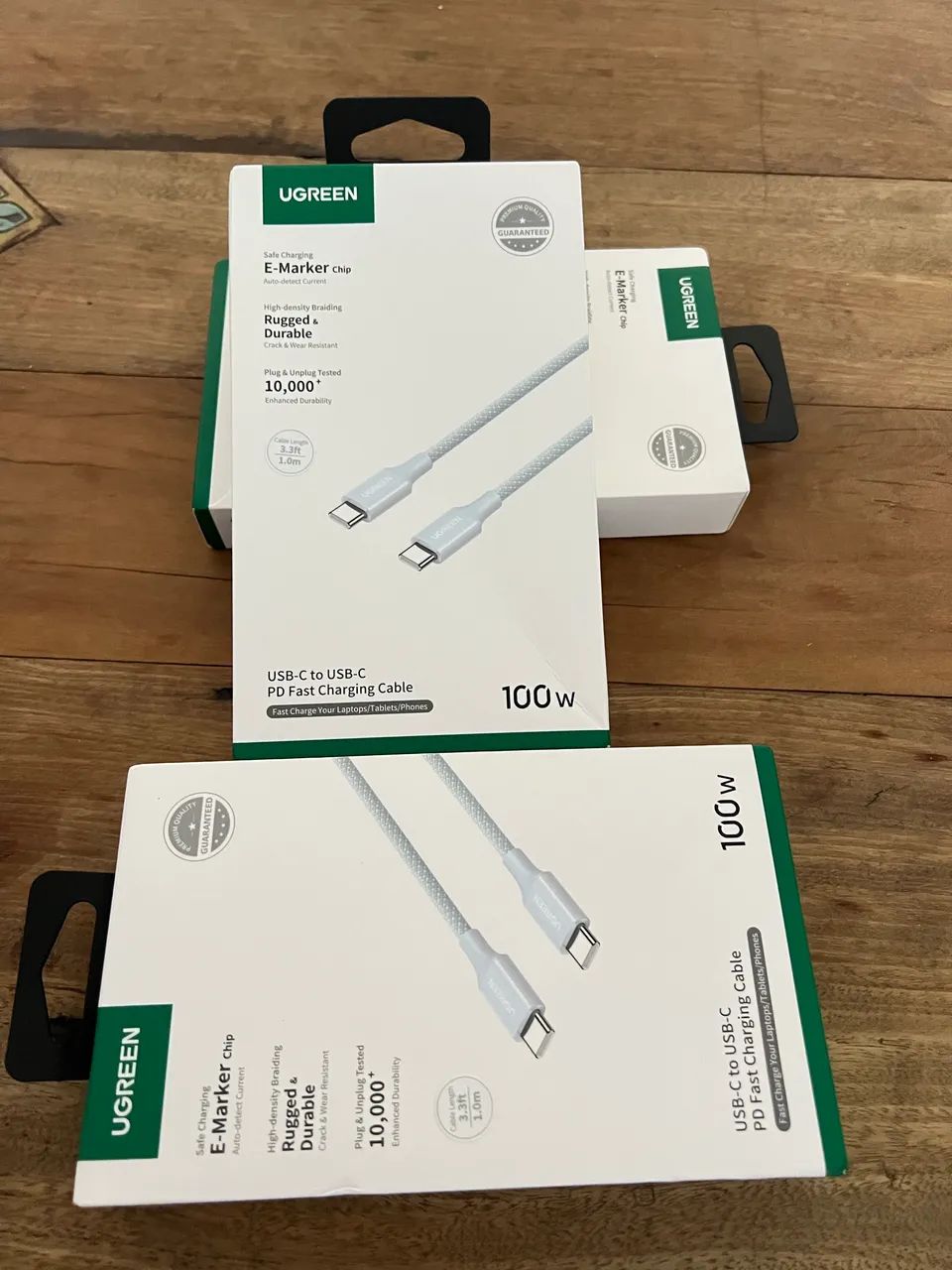 Cabo ugreen USB c 100watts novo lacrado - Foto 2