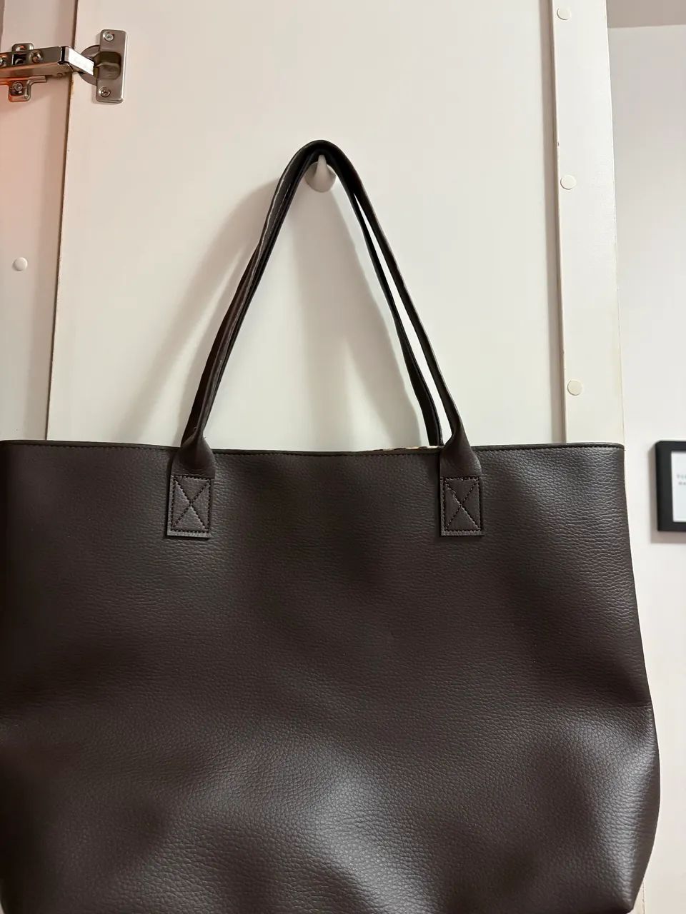 Bolsa Lofty Style Tote Grande - Marrom - Foto 4