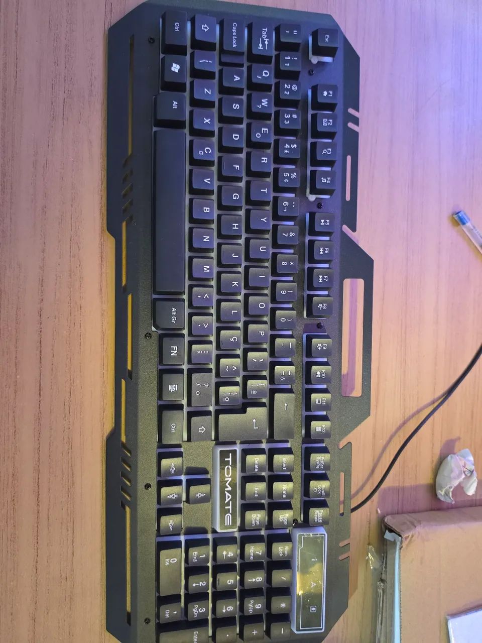 Teclado led rgb com fio  - Foto 2