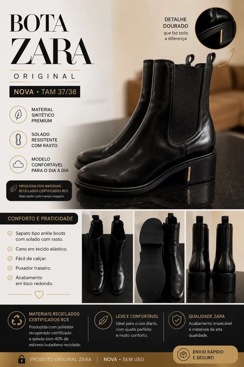 Bota zara original  - Foto 2
