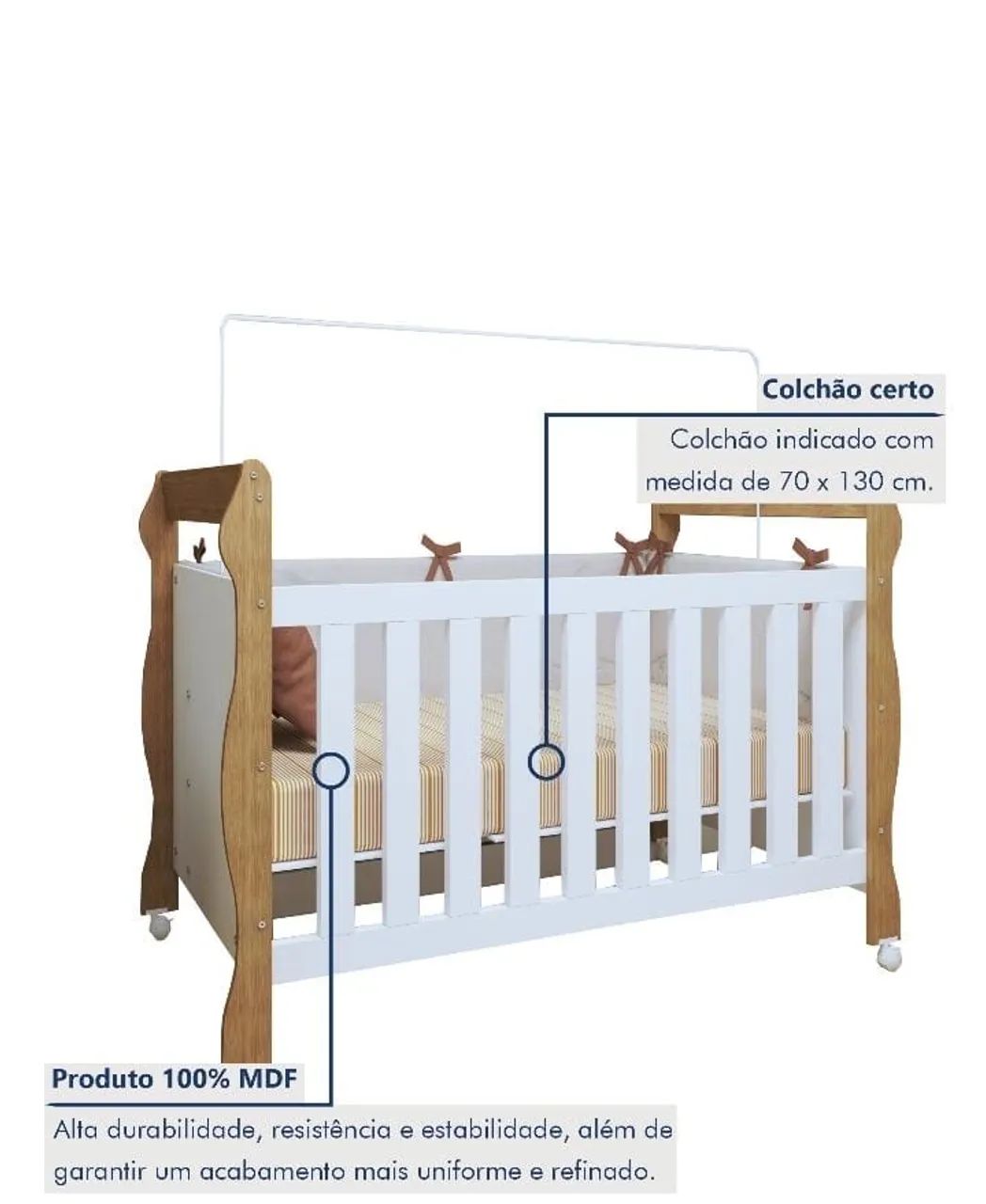 Berço/ mini cama seminovo Tigus Baby