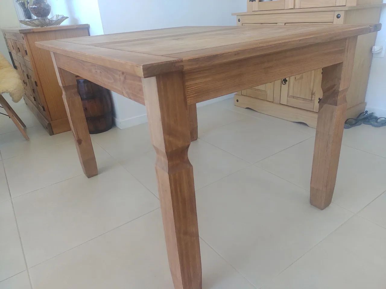 Mesa madeira maciça rústica 65060623792771122