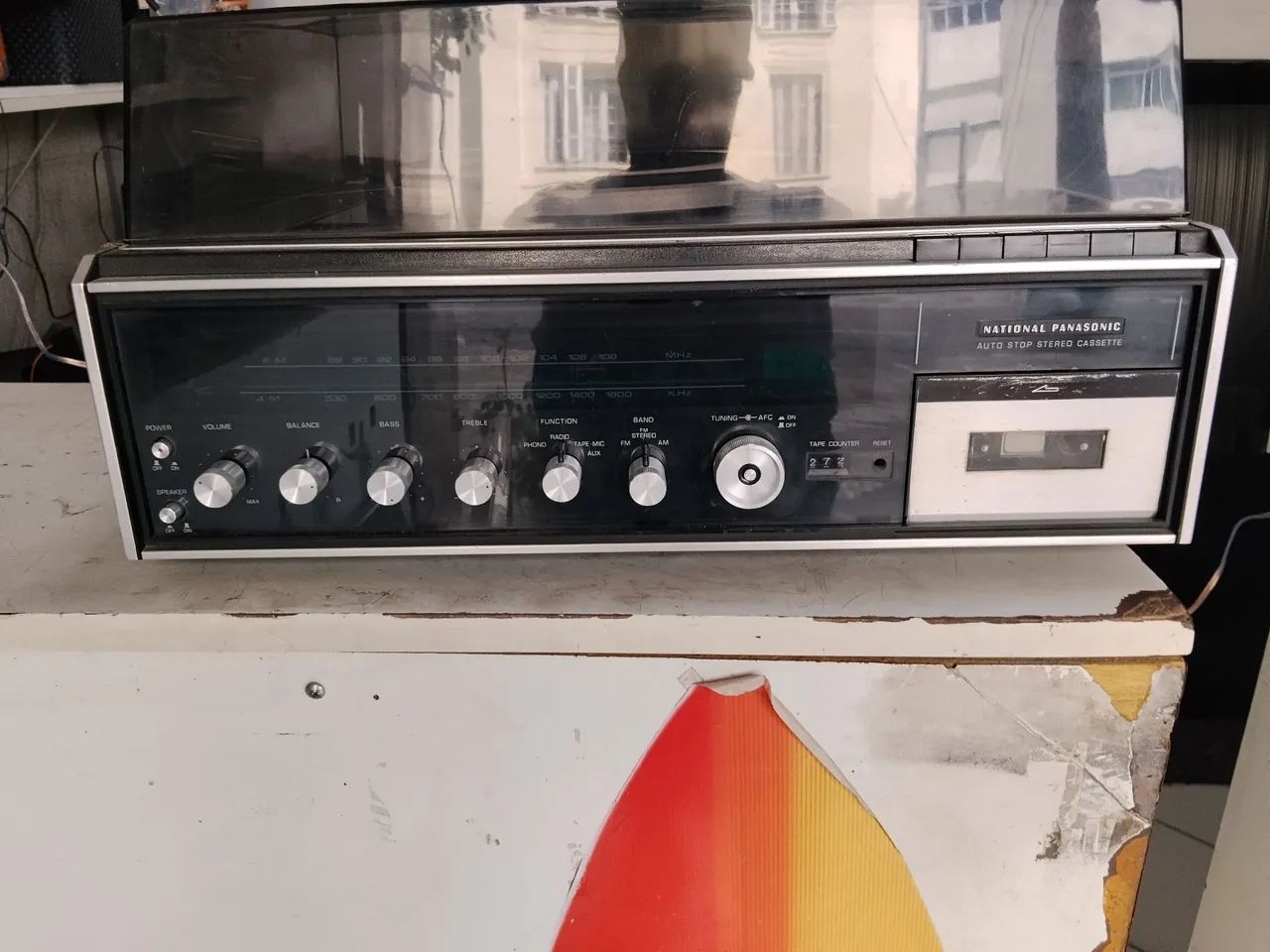 Aparelho de som National Panasonic com as 2 caixas originais TD