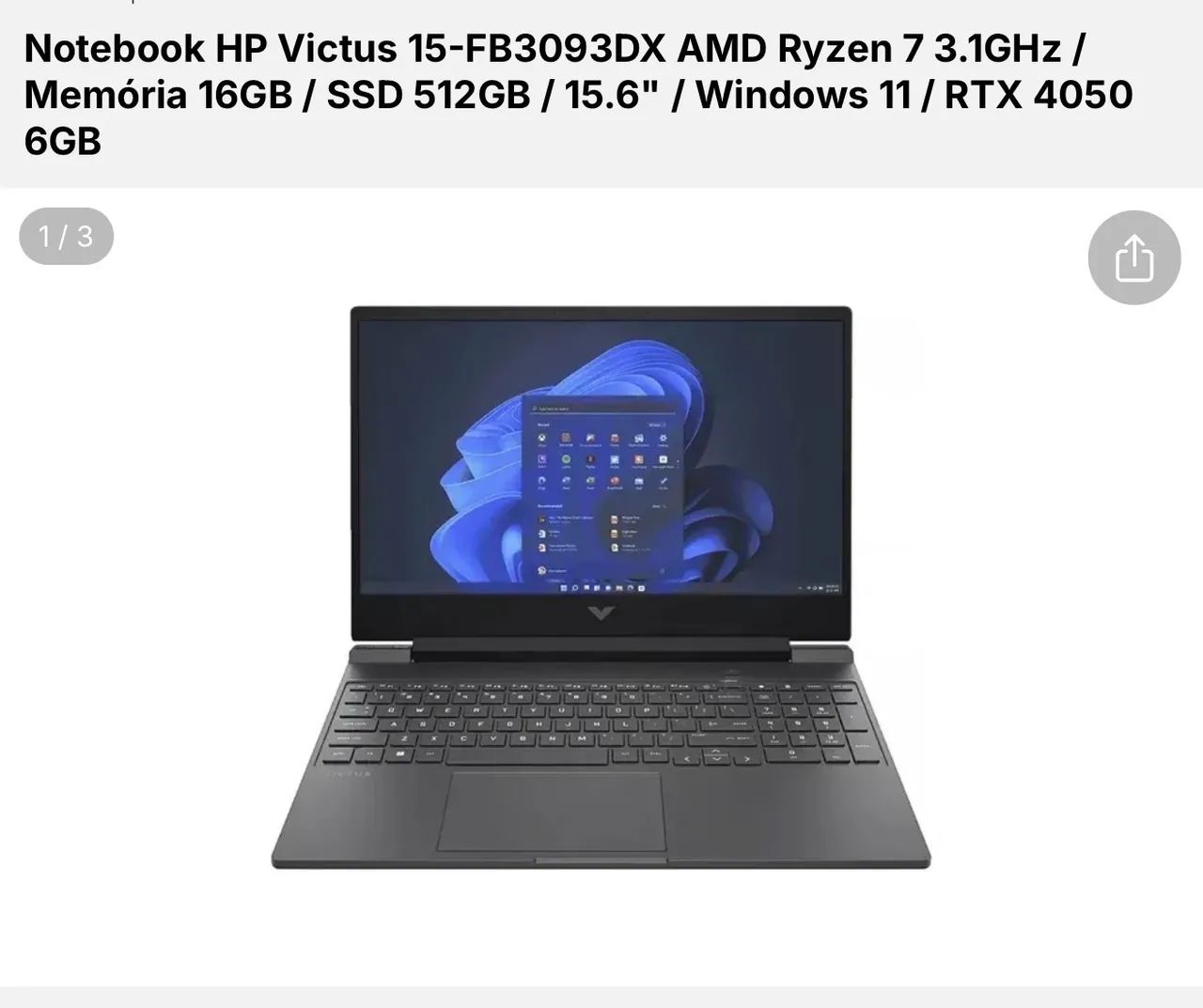 NOTEBOOK HP VICTUS 15  - Foto 4