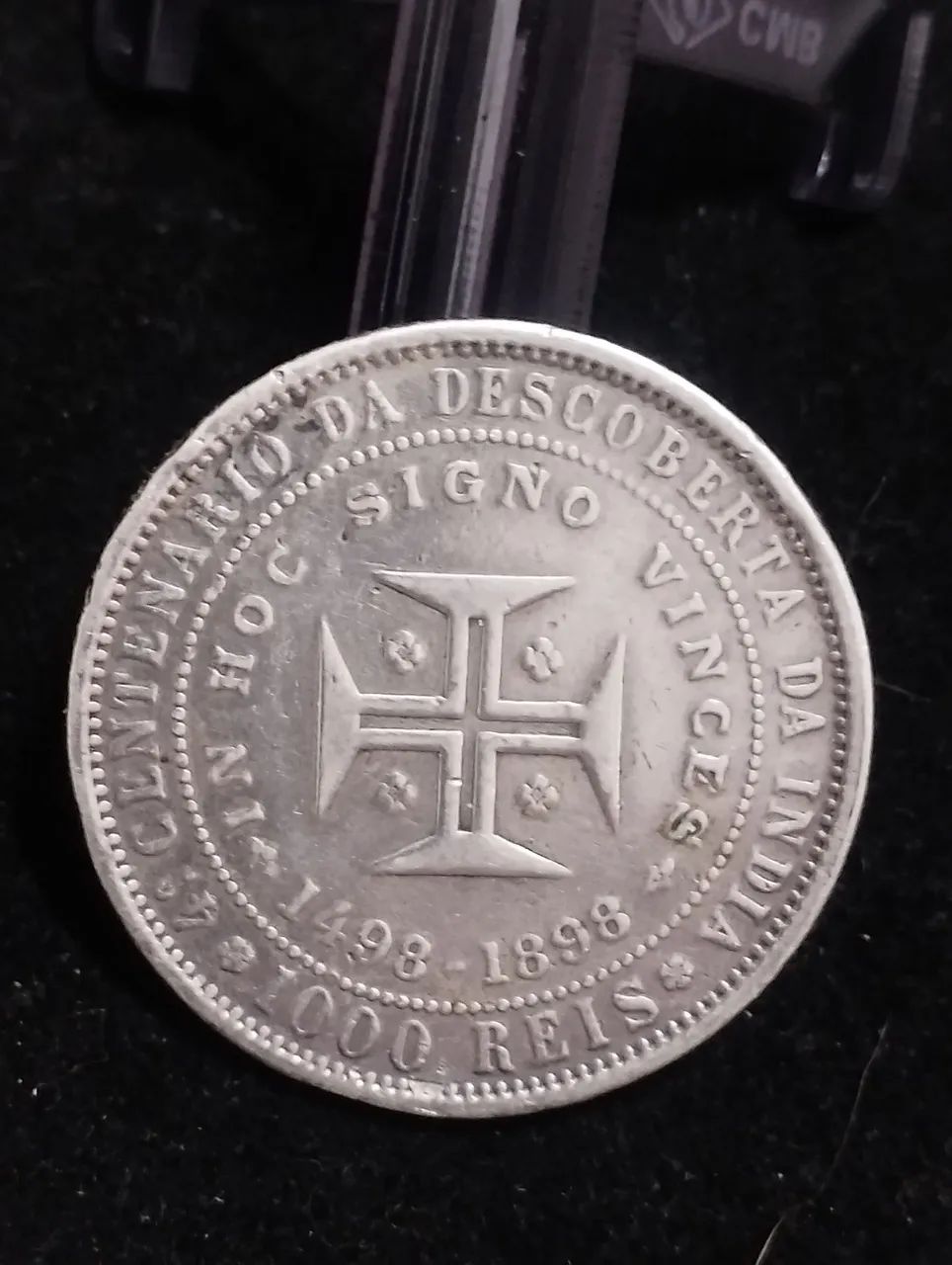 Moeda de prata Portugal 1000 réis 4°centenário da descoberta  - Foto 2
