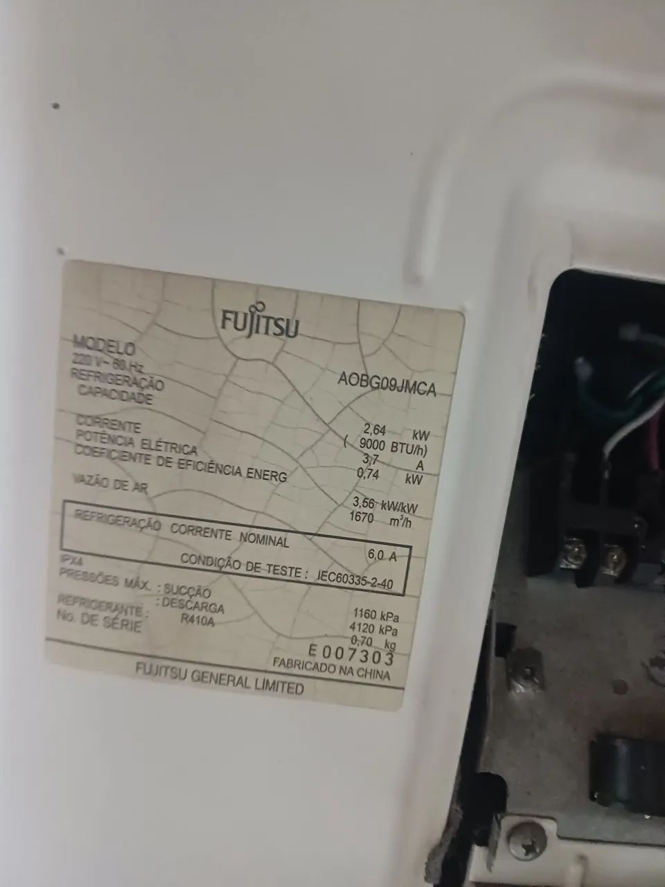 Ar-condicionado split inverter Fujitsu 9 mi BTUsl - Foto 3