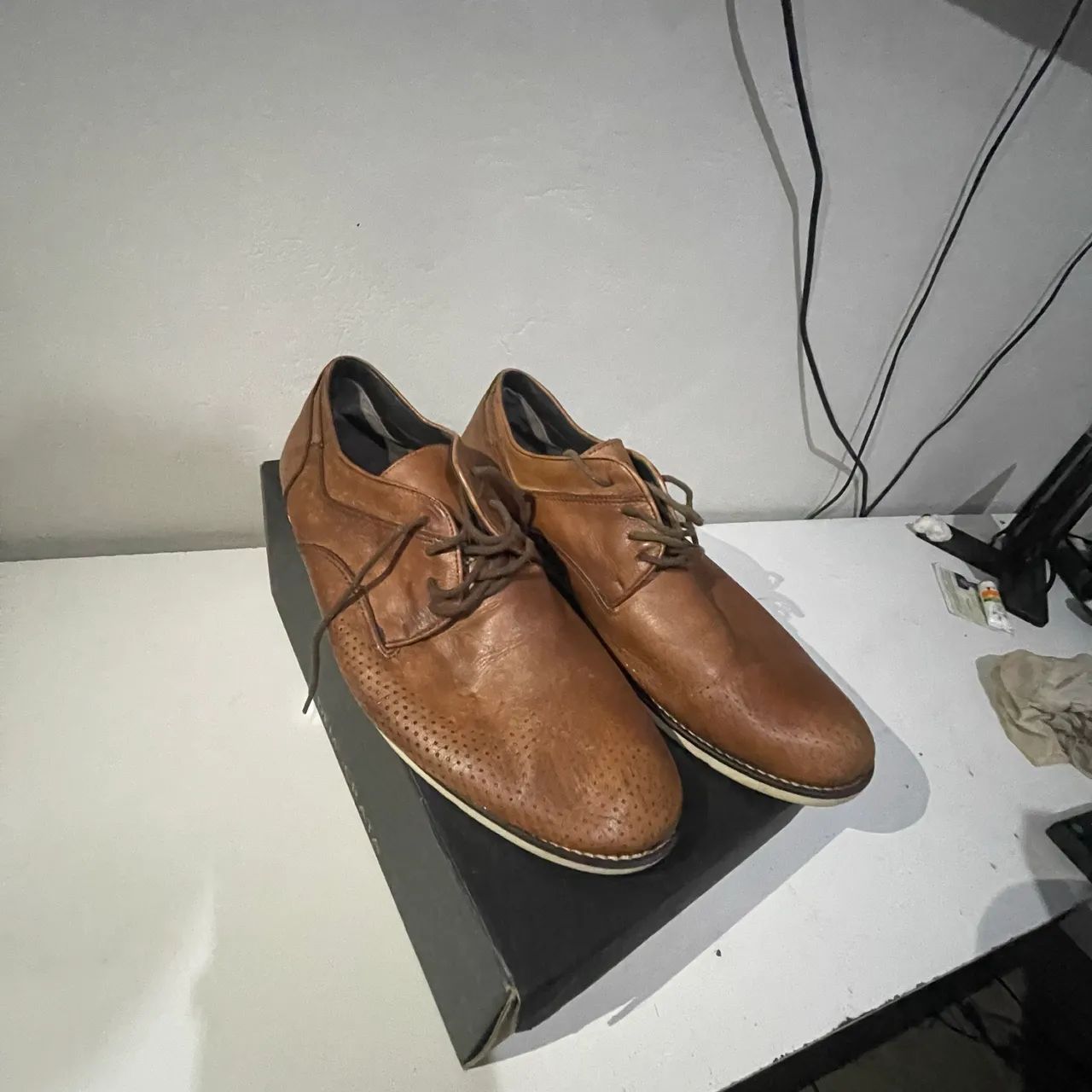 Sapato de couro 43tamanho