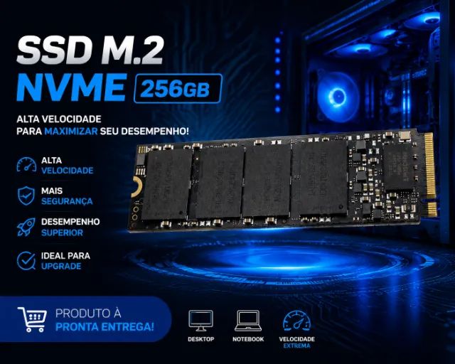 Nvme 256GB Novo 