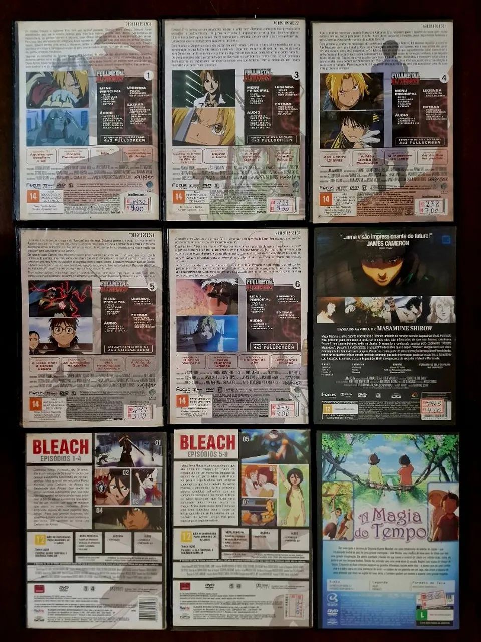 Fullmetal Alchemist e Bleach em DVD - 9 filmes por 55 reais  - Foto 2