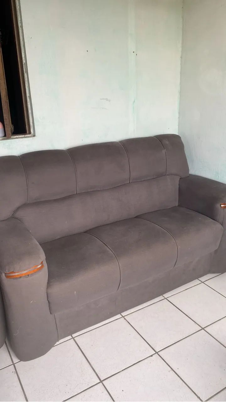 Sofás 5 lugares cinza