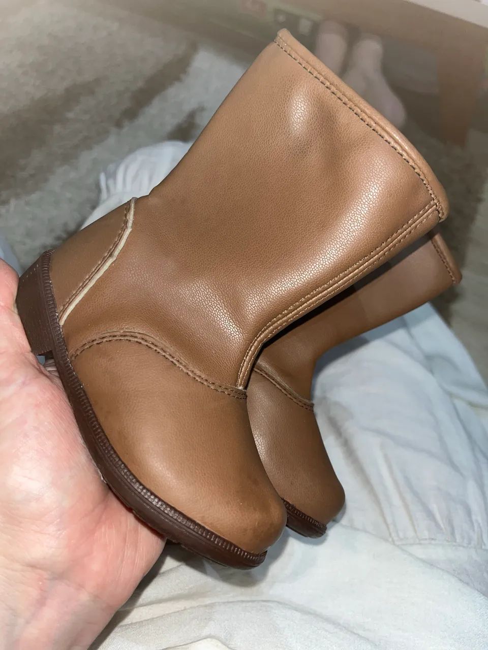 Bota bebê tricae marrom - Foto 2