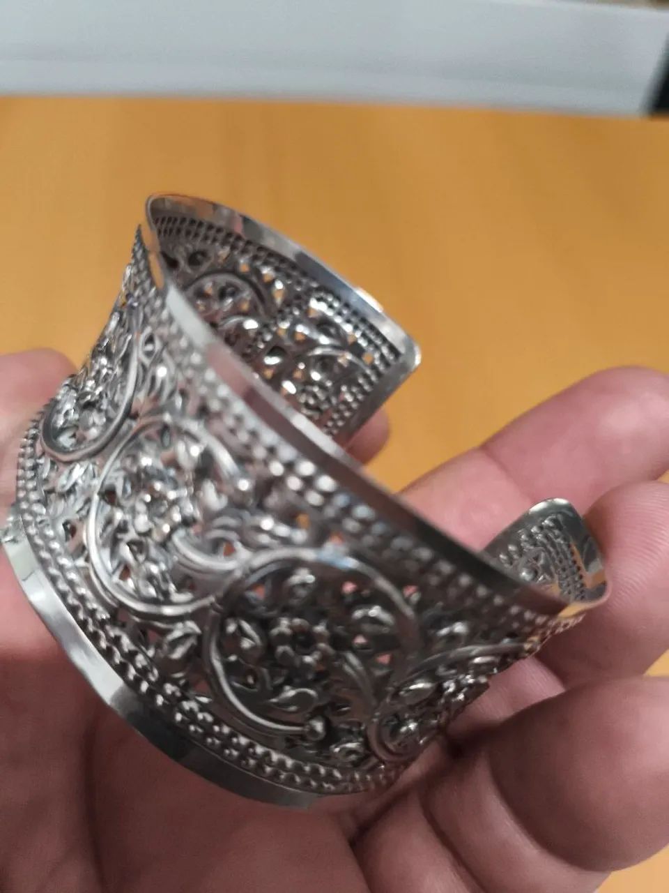 Bracelete oriental, prata 925. - Foto 3